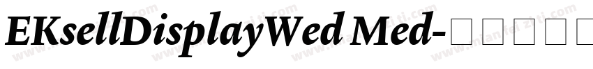 EKsellDisplayWed Med字体转换